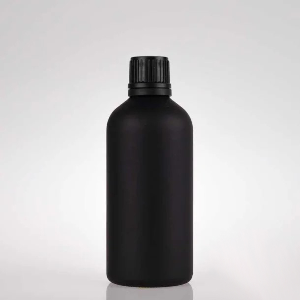 マットブラック＋ブラックドロッパーガラス容器 100ml