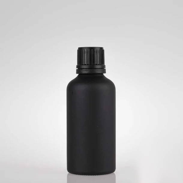 マットブラック＋ブラックドロッパーガラス容器 50ml