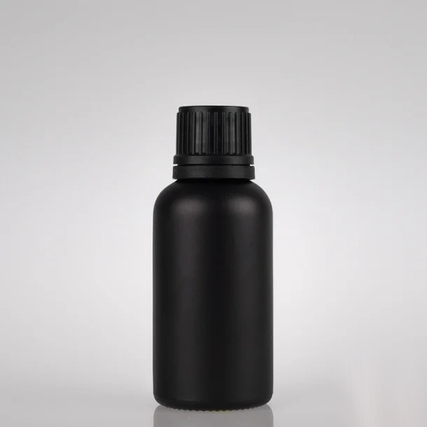 マットブラック＋ブラックドロッパーガラス容器 30ml